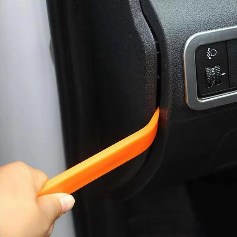 12pcs Automobiles Disassembly Tool Plastic Pry Bar Door Panel Pry Panel Interior Clip Rocker Crowbar Car Repair Combination Suit