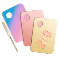 Makeup Mixing Palette Acrylic Cosmetic Foundation Mixer Palette with Spatula Mixing Foundation Eyeshadow Nail Art Beauty Tools