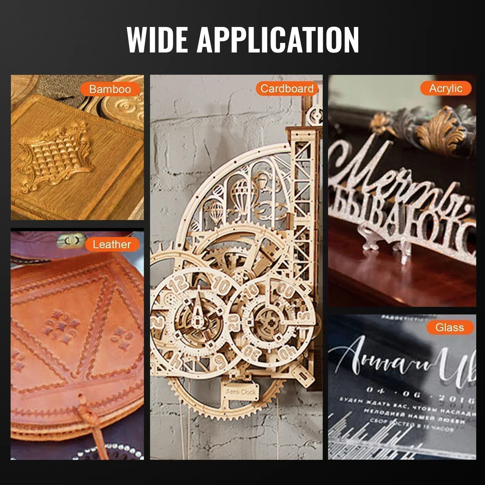 SIHAO 80W/100W CO2 лазерный гравер для резки |   область гравировки 500x700 мм с управлением RUIDA |   для дерева, акриловой кожи