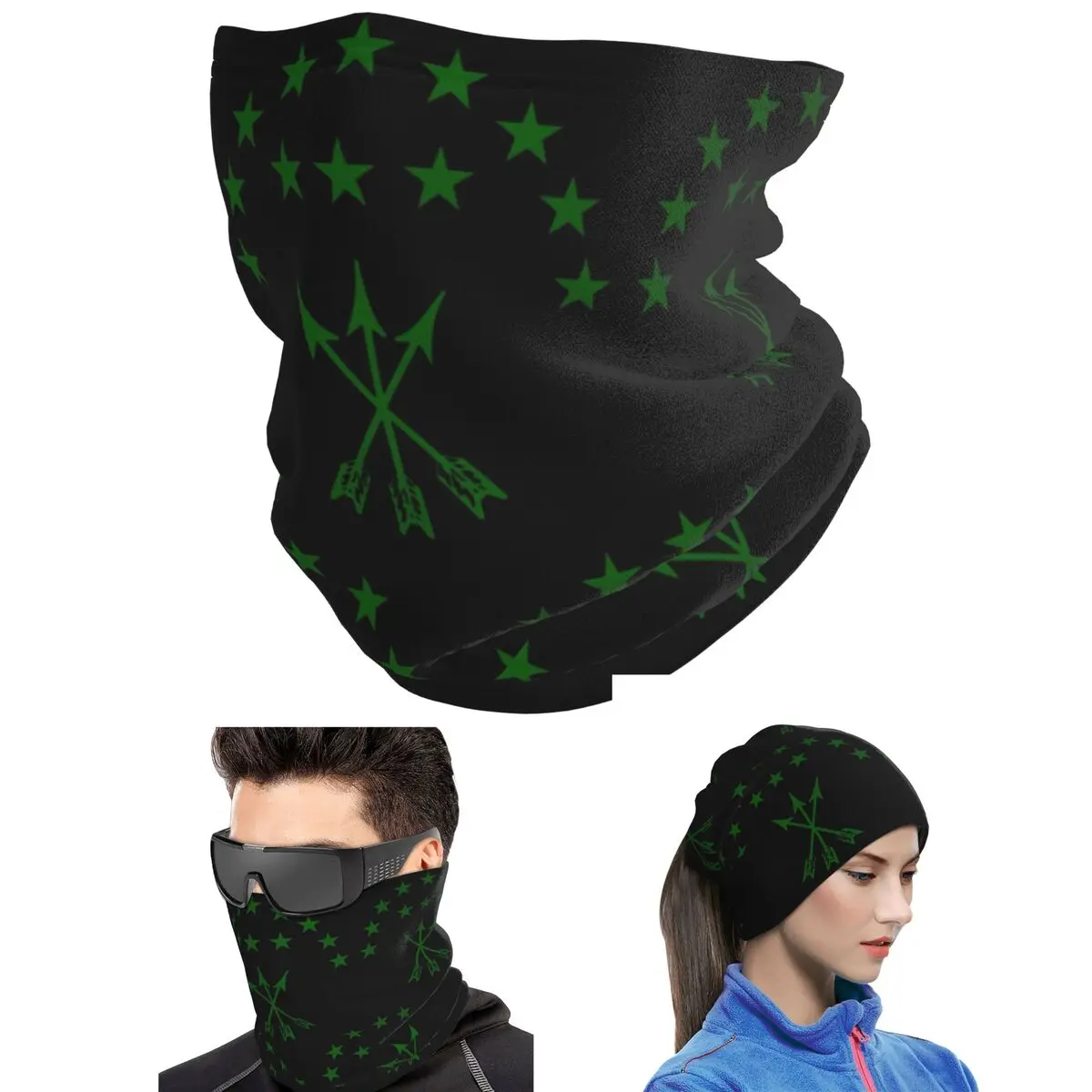 Adiga Flag Gift For Circassian Perfect Adygea Bandana Neck Gaiter Printed Wrap Mask Scarf Warm Cycling Scarf Unisex Breathable