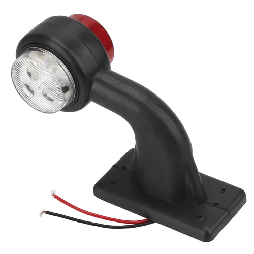 Imagen 2 del producto 2 unids/set lámpara de camión estilo de coche 12/24V LED luz de posición lateral lámpara indicadora conjunto de luz trasera roja y blanca