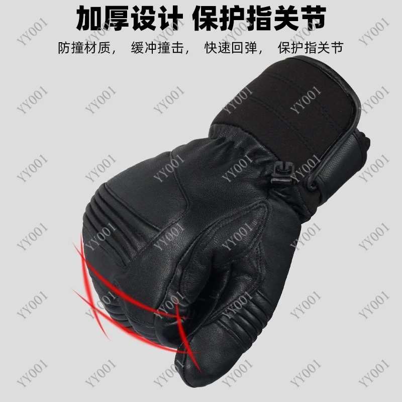 Outdoor Professional Ski Gloves Wear Resistant Cold Proof Thermal Cycling Gloves for Adults