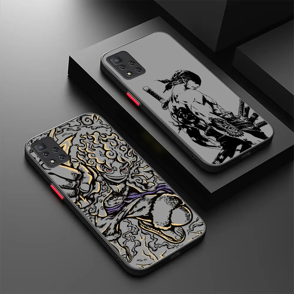 

Luffys Gear 5 Zoro Phone Case For Redmi Note 13 12 ProPlus 12S 11 11S 11T 10 10S 9 9S 9T 8 7 7S Pro Max O-One Pieces Matte Cover