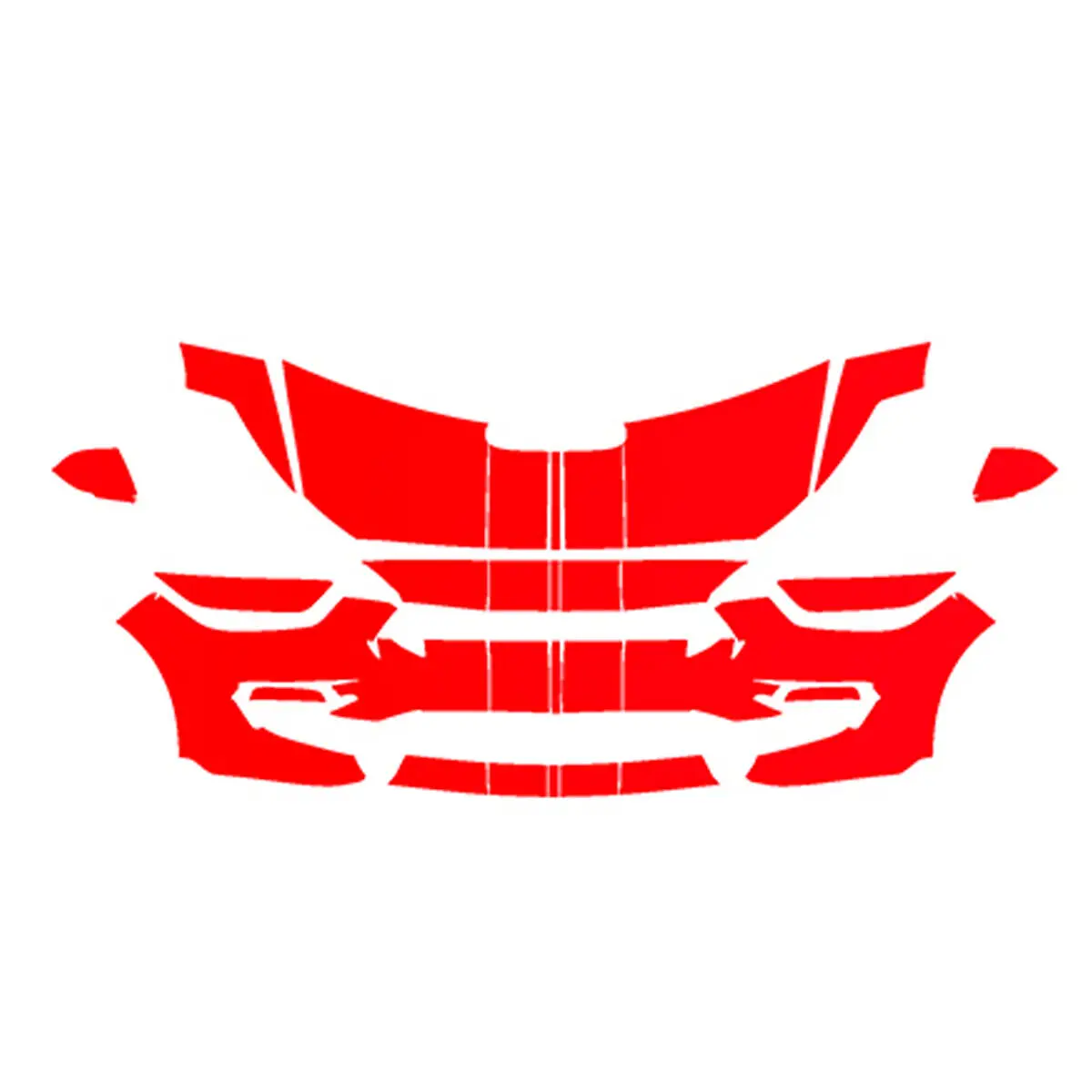 

Для Ford Mustang GT350 с полосками 2016-2020 PPF комплект прозрачной защитной пленки для бюстгальтера