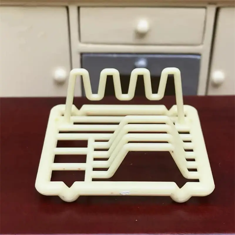 1:12 casa de bonecas em miniatura prato rack modelo acessórios cozinha para casa boneca micro paisagem ornamentos crianças fingir jogar brinquedo diy
