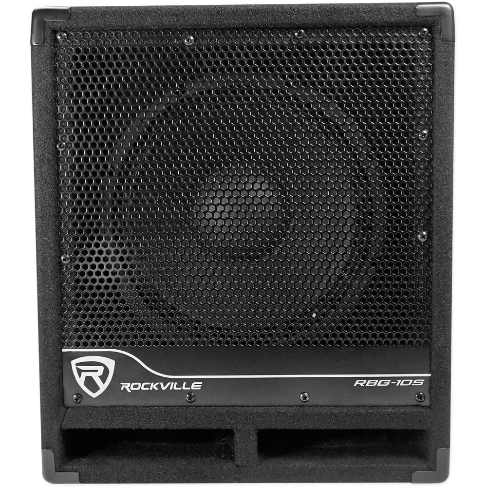 

RBG10S Powered PA Subwoofer, Compact, 10", 1200W, Deep Bass, Variable Crossover, Built-in Limiter, Pole Mount, Perfect for DJ,