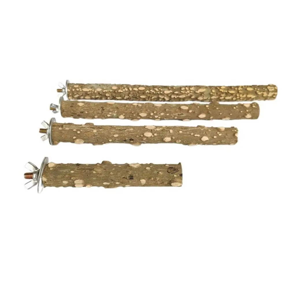 10/15/20/25/30cm Bird Claw Beak Grinding Bar Bite Resistant Bird Cage Sticks Parrot Standing Stick Pepper Wood