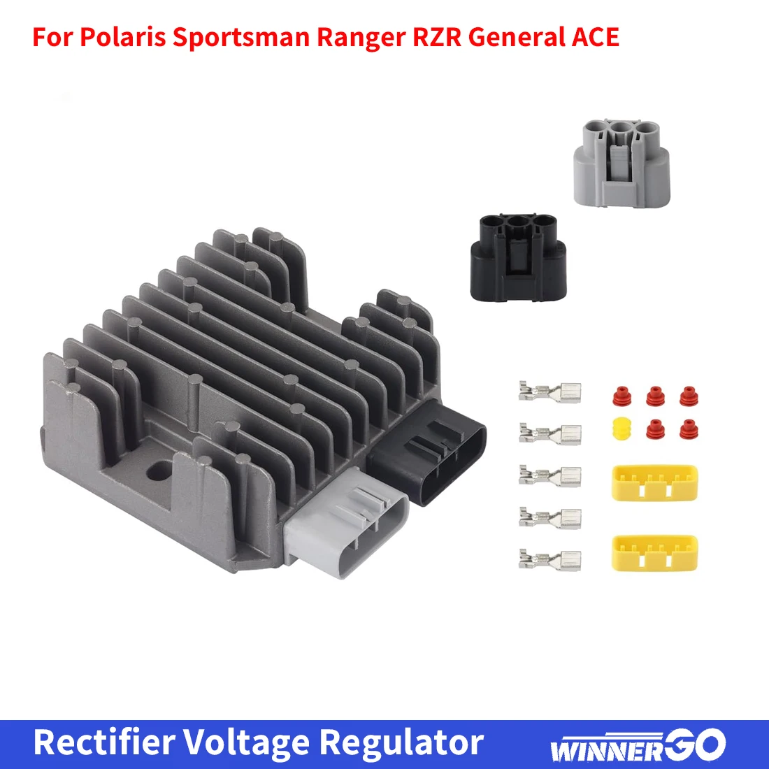 For Polaris Voltage Regulator, For Specific ATV, UTV, Side-By-Side, and Motorcycle Models, Genuine OEM - Part 4016868