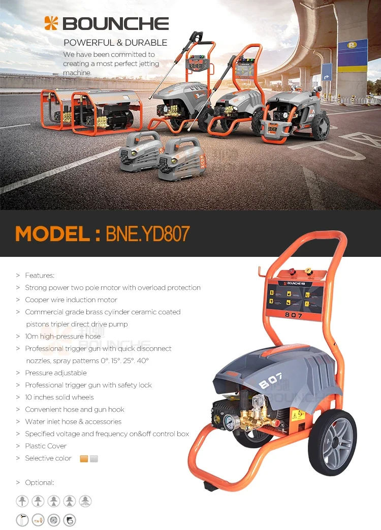 factory 100 bar high pressure washer with water pumps professional car wash machine