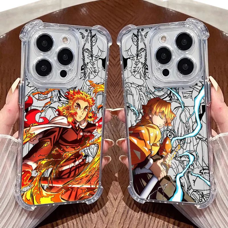 

Anime D-Demons Slayers Kyojuro Rengoku Zenitsu Case For Xiaomi 17T Pro 5G 15T 12T 15 F7 Ultra POCO F7 M7 X5 X7 X8 Pro Max Cover