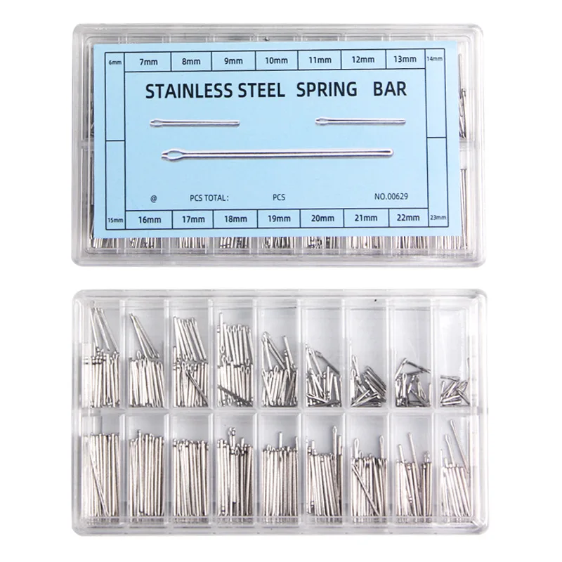 360pcs Watch Band Split Pins With Box Stainless Steel Watch Bracelet Strap Link Pins Cotter Bar Assortment Watch Repair Tools