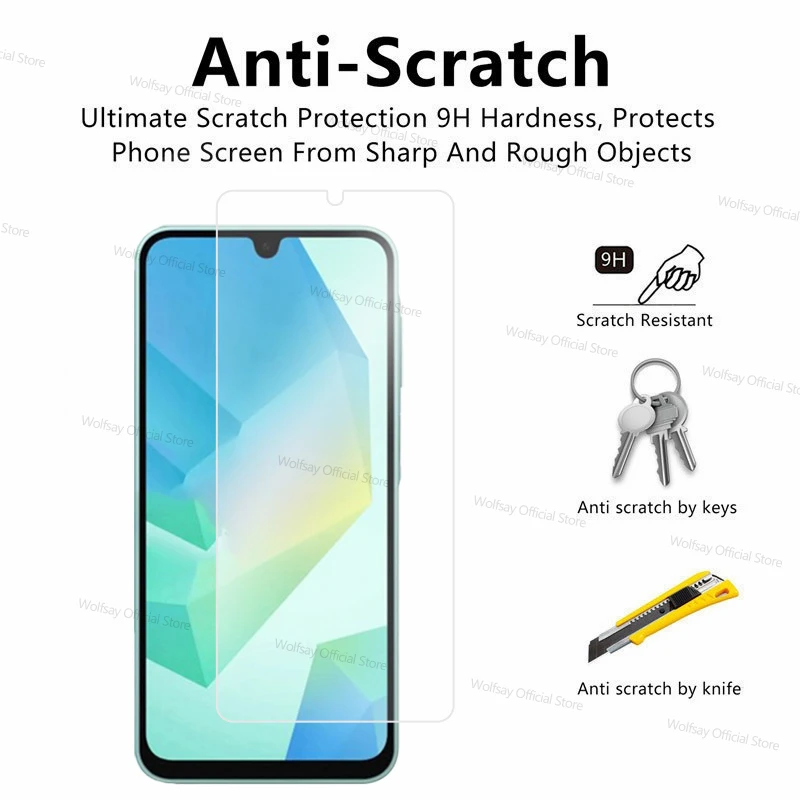 2/4PCS Screen Protector For Samsung Galaxy A16 5G Tempered Glass Samsung Galaxy A16 5G Protector Glass For Samsung Galaxy A16 5G image 3