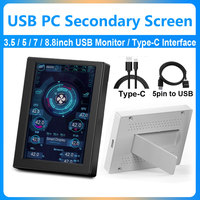 3.5 Inch IPS Type C Secondary Screen for Computer CPU GPU RAM HDD Display 320*480 USB LCD Monitor Freely AIDA64 Windows 10 11