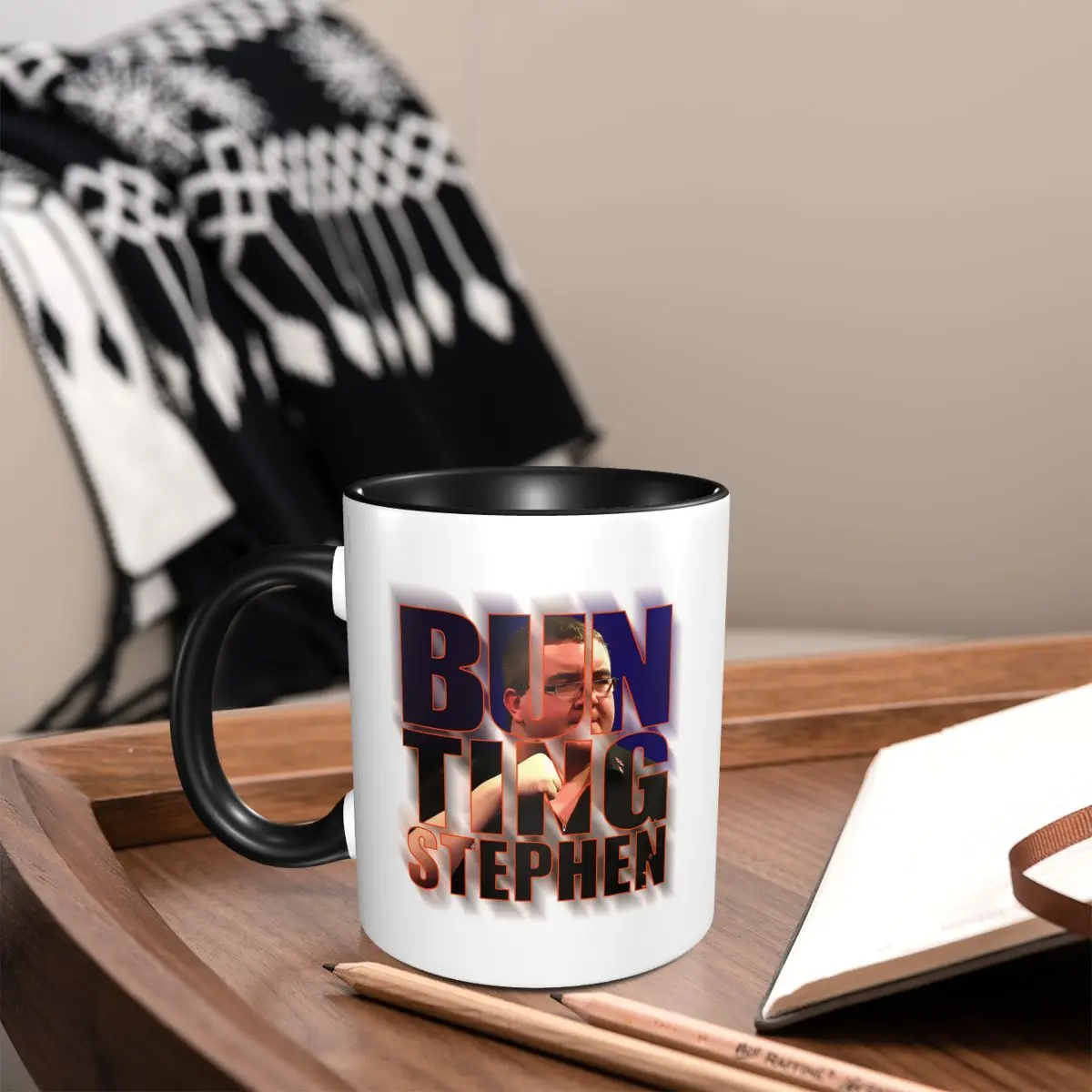 Stephen Bunting The Bullet Mug Funny Ceramic Coffee Cups Tea Mugs Milk Cup Drinkware Gift for Woman Man
