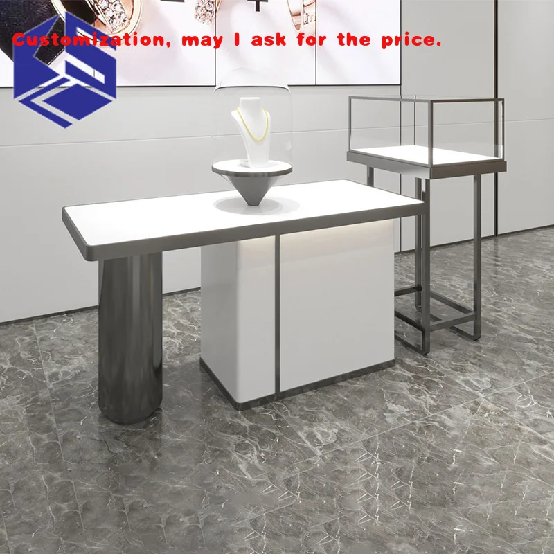 

на заказ.Современная роскошная минималистичная витрина для ювелирных изделий.