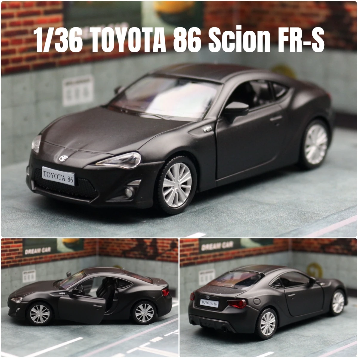 1/36 TOYOTA GT 86 Scion FR-S Toy Car Model RMZ CiTY Diecast Metal