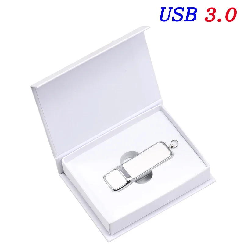 Gratis LOGO Lederen USB3.0 Flash Drive 4GB 8GB 16GB 32GB 64GB 128GB Hoge Snelheid Pen Drives Real Capaciteit Memory Stick Huwelijksgeschenken