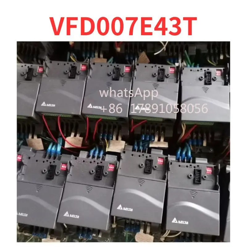 

Подержанный инвертор VFD007E43T протестирован в порядке.
