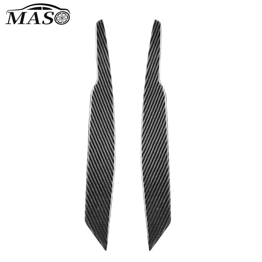 

2pcs Car Front Headlight Eyebrows Eyelid Trims Carbon Fiber Decoration for Volkswagen Passat B6 3C 2005 2006 2007 2008 2009 2010