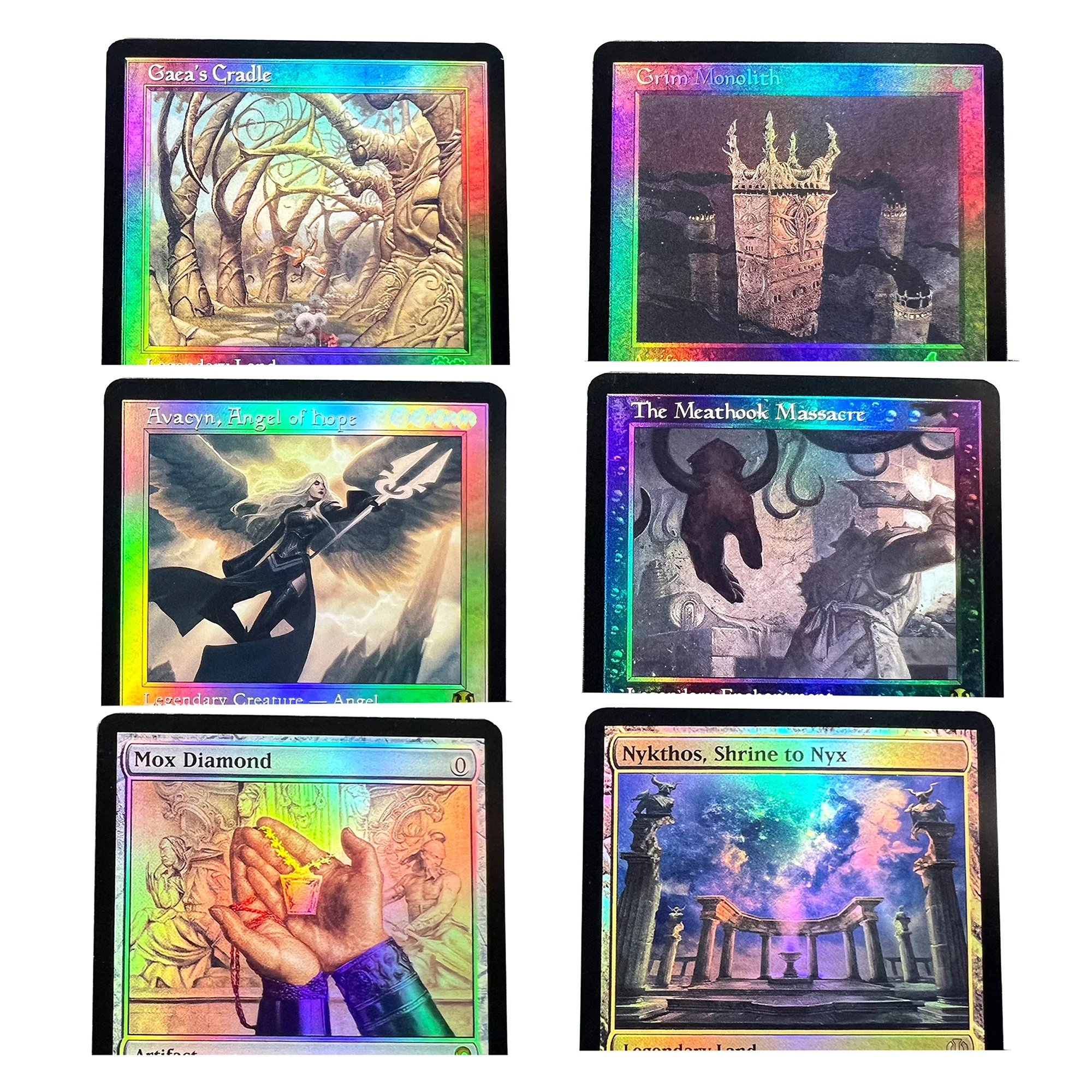 Edgar Mark Necrodual INR GaeaCradle Nykthos Theros Foil TCG مخصص الإنجليزية بطاقة جودة مجلس لعبة ببطاقات ورقية التداول