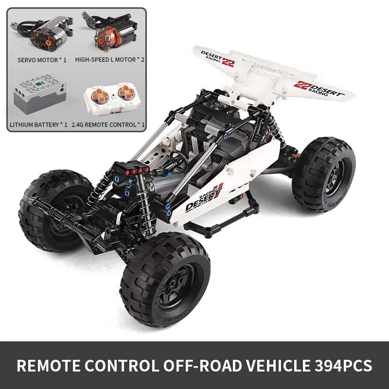 Mould King 18001 Technische Auto Speelgoed De MOC-1812 Gemotoriseerde PF Buggy 2 Truck Model Bouwstenen Bakstenen Kinderen Kerstcadeaus