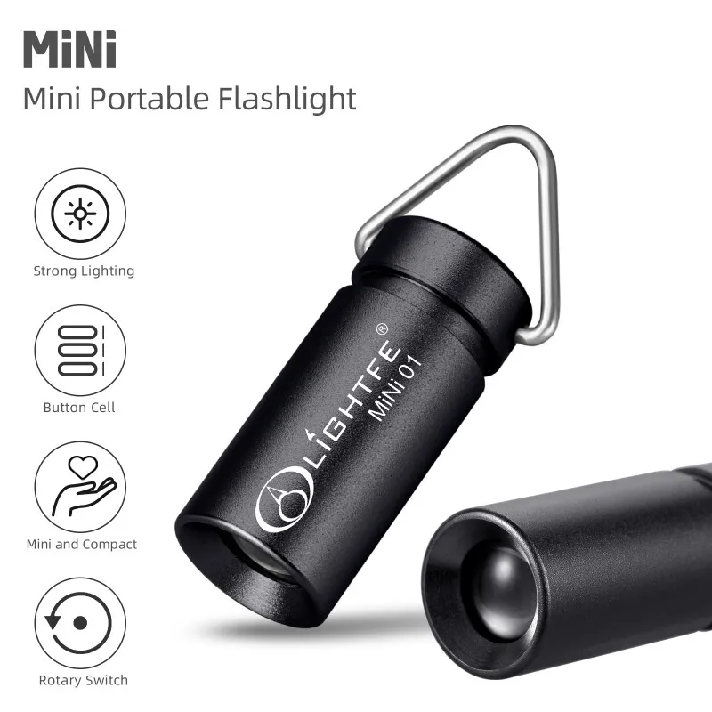 4.5G Mini Aluminum Alloy Flashlight Small Torch Waterproof Camping Light White Light Outdoor Survival Tool Portable Pocket Keych