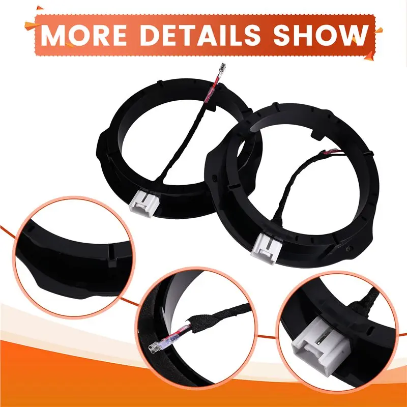 Car Speaker Pad Adapter 2Pcs 6.5 Inch Sub Woofer Audio Mount Washer Stand Base Ring For Ford Mazda Bass Horn Pad