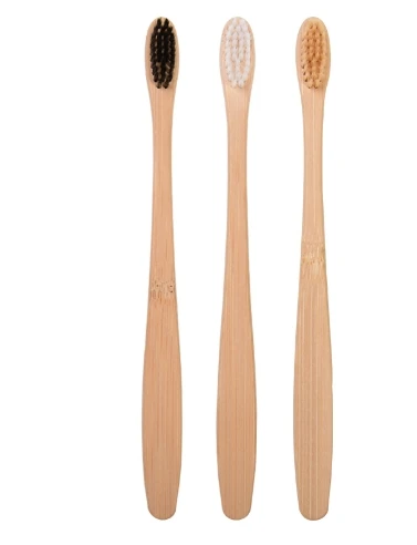 

15Pcs Bamboo Toothbrush Set Soft Bristles Ergonomic Design Comfortable Grip Travel Camping Portable Tooth Brushes Gentle on