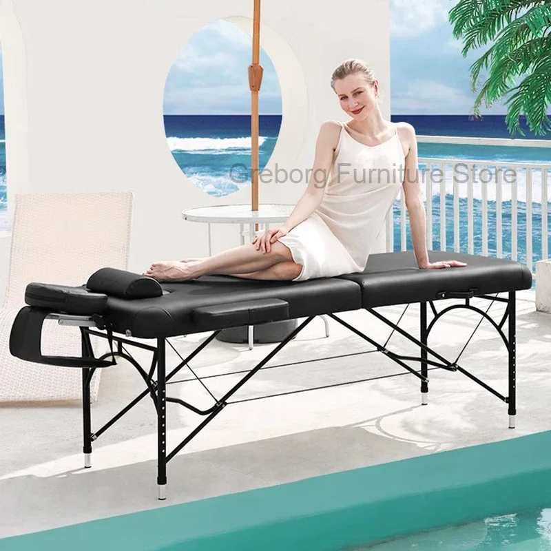 

Portable Massage Chair Aesthetic Furniture Beauty Multifunctional Bed Stretcher Folding Tattoo Lettino Pieghevole Salon Table