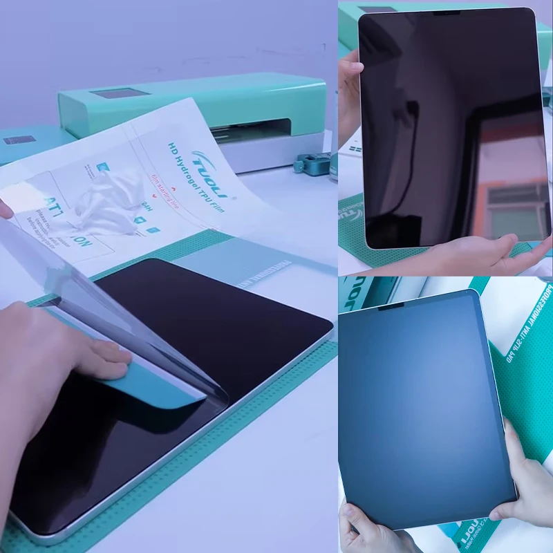 TUOLI-Protecteur d'écran avant et arrière en verre pour tablette, machine de découpe de film, traceur, flexible, lisse, TPU, hydrogel, anti-espion, HD, 10 pièces