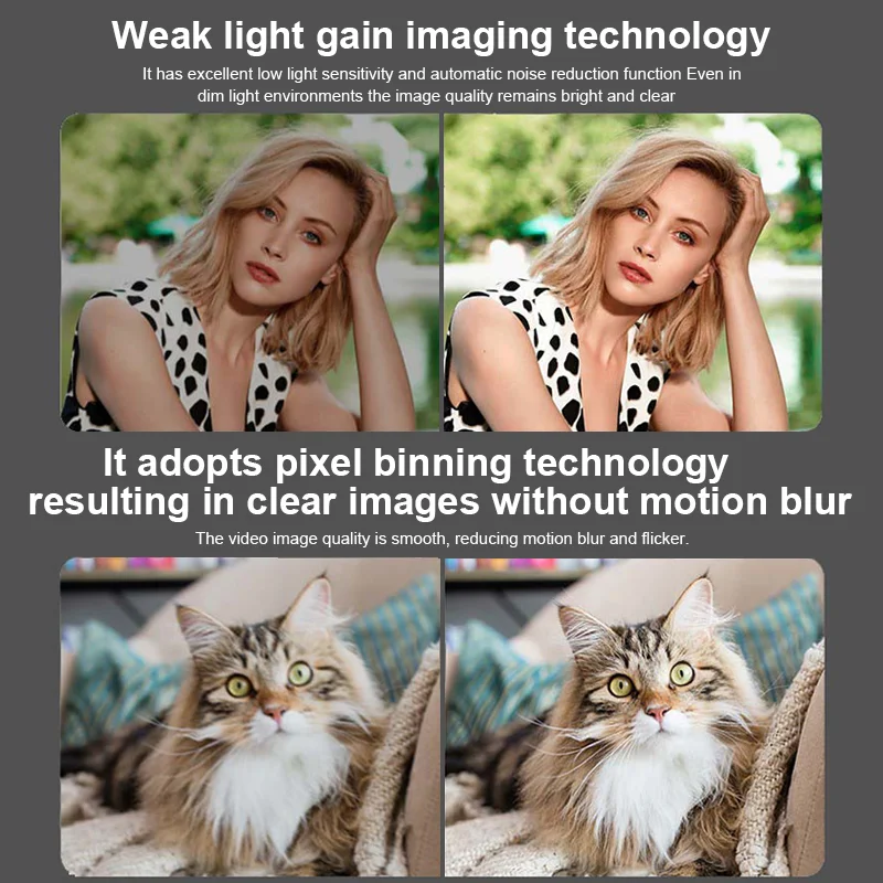 Webcam 2K ,4K Webcam Mini Camera with Microphone, USB Webcam for 4K Auto focus PC Laptop Video Recording Camera PC Computer