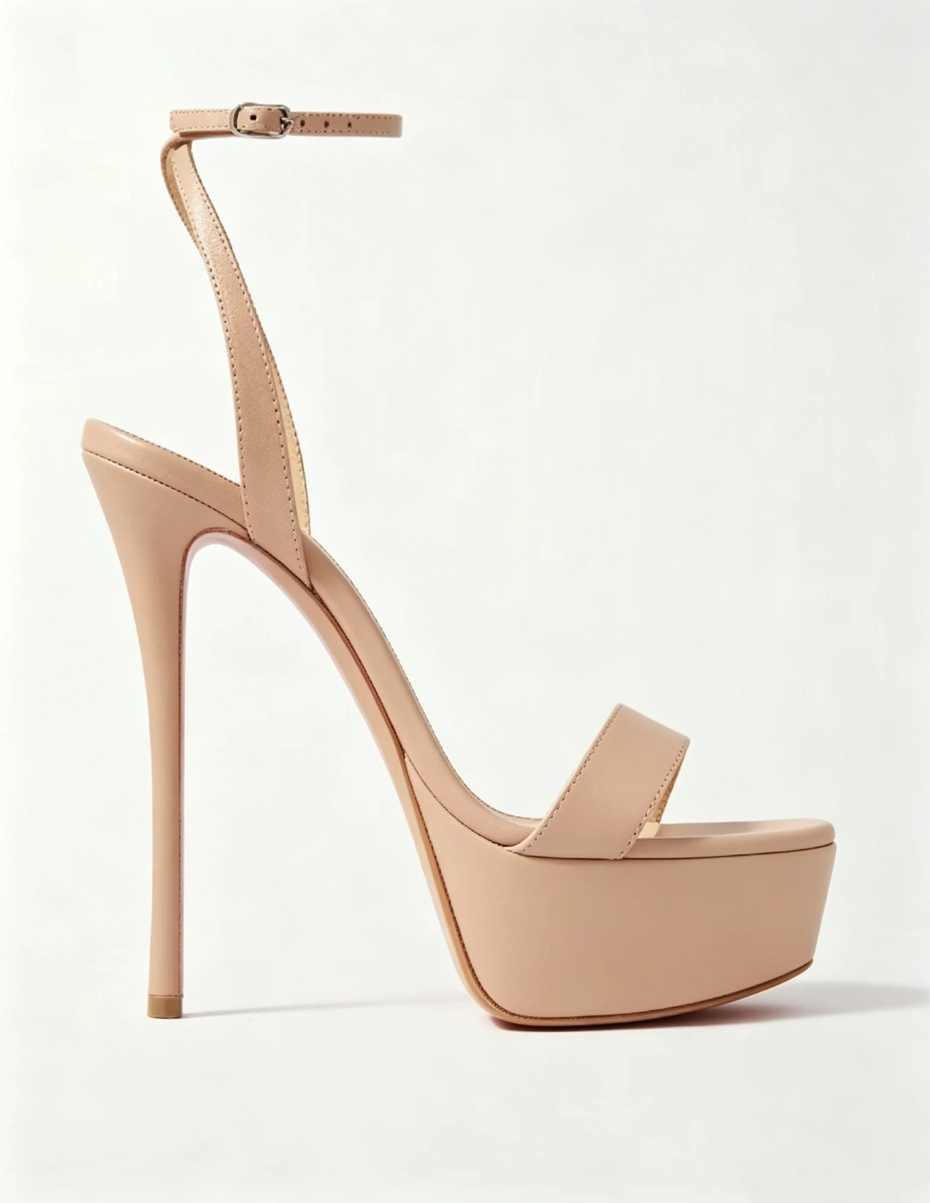 Metallic Leather Platform Stilettos Sandals sexy Rose Gold 2026 Summer High Heels Open Toe Luxury Designer Party Gift Shoes view 5