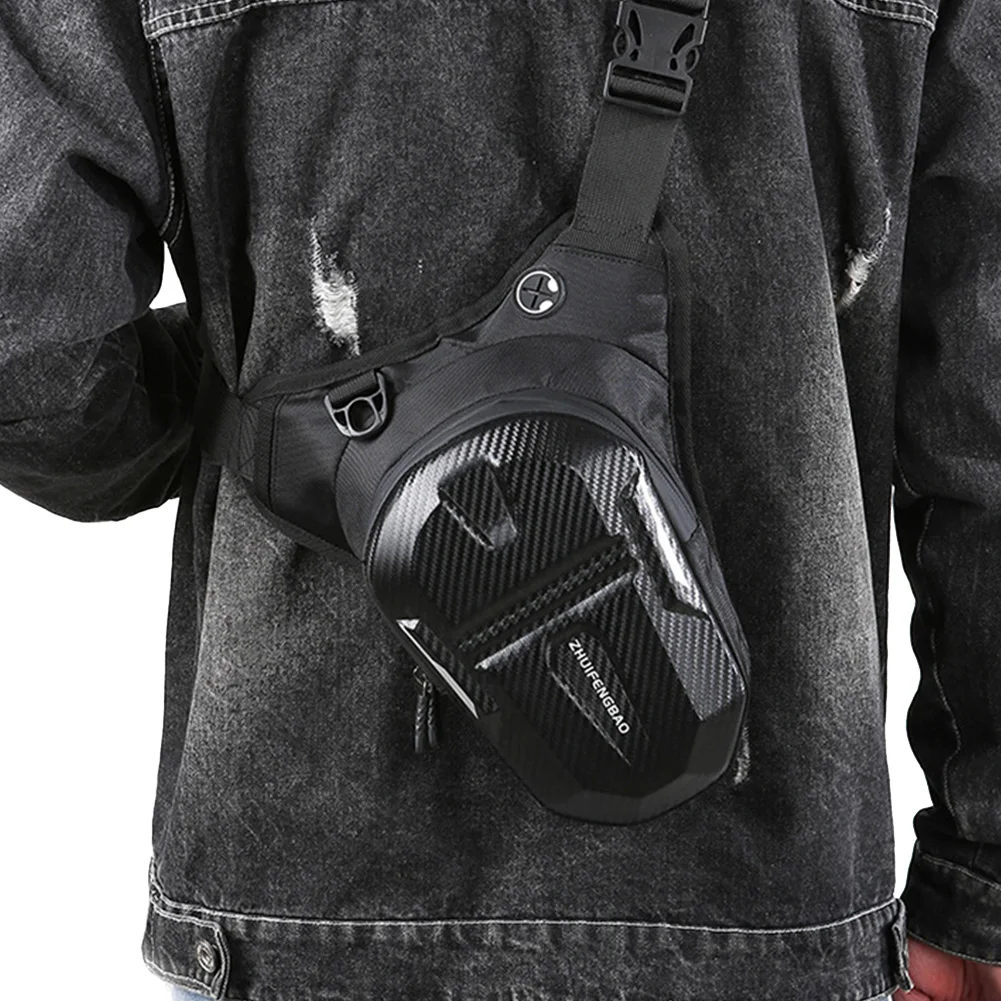Cycling Drop Leg Bag Zipper Closure Outdoor Waist Pack Adjustable Multi-Function Fanny Pack for Motorcycle Riding Travel