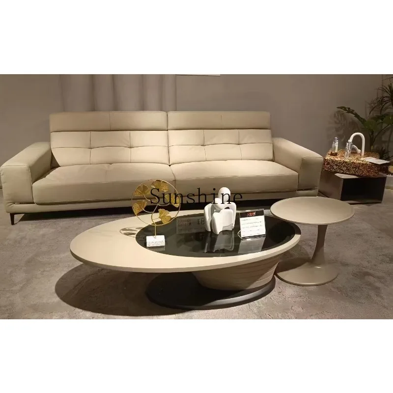 

Wabi Sand wind size apartment simple oval spiral coffee table