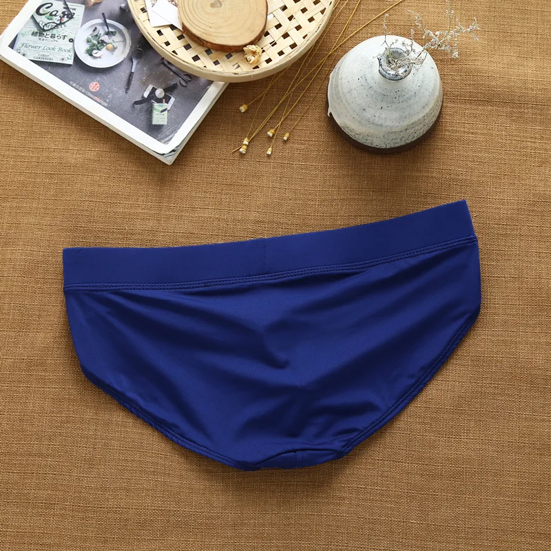 Men's Breathable Silk Underwear, Sexy Fashion Briefs, Comfortable Briefs, Low Waist, Stretch, Three-Dimensional Underpants image 4