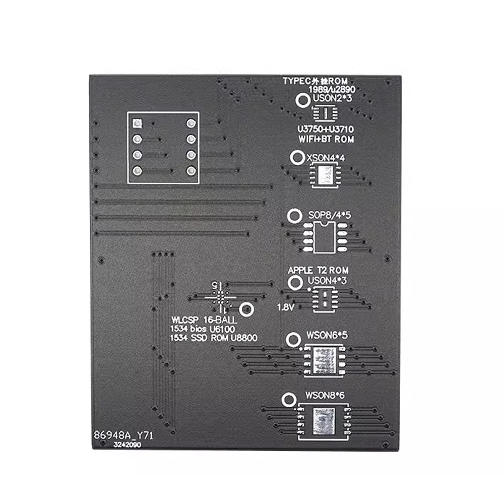 Laptop Manutenção Modificação Número de Série, Chip T2, Leitura BIOS, 2x3 Adapter Board, WSON8, QFN8, 4x4