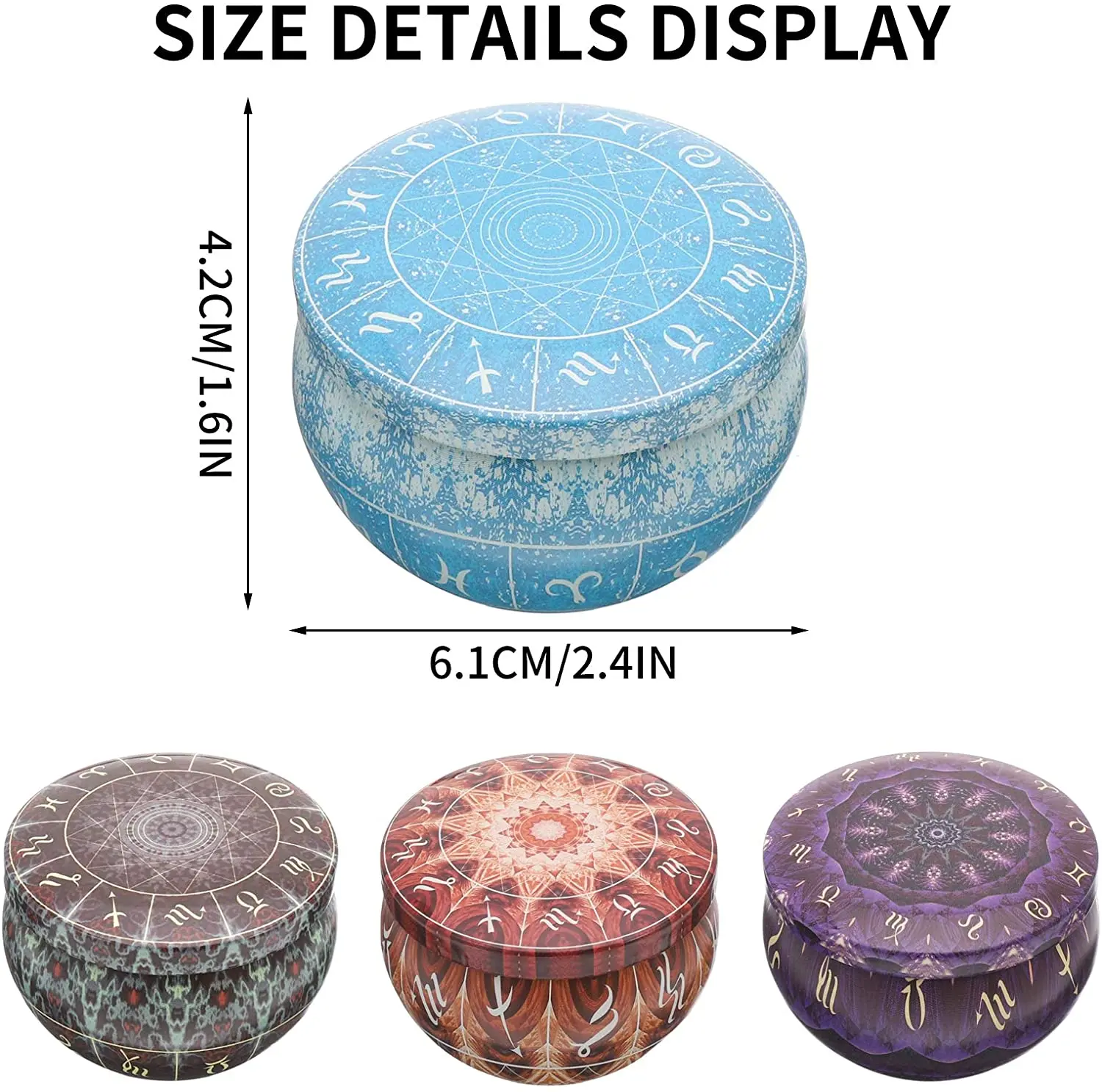 12 pack Candle Tins Round Cand - Candle Making Jars With Lids ulasan dan harga