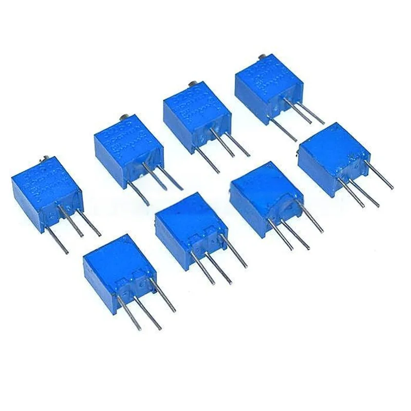 10PCS 3266W Precision Trimmer Potentiometer Adjustable Variable Resistor 1K 2K 5K 10K 50K 100K 200K 500K 1M 102 502 103