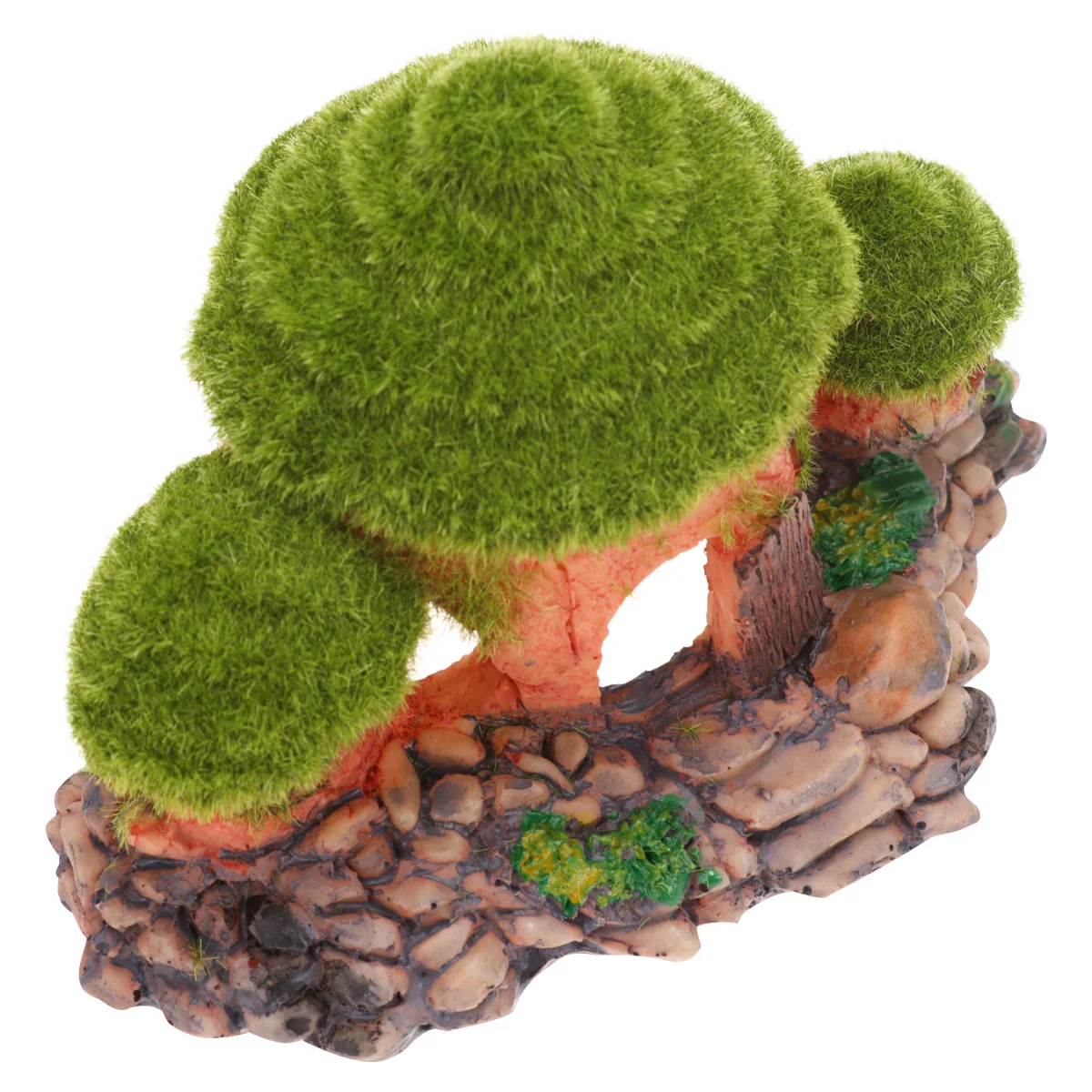 

Resin Moss House Aquarium Ornament Fish Tank Landscaping Decoration Longlasting Odorless Resin Fish Tank Home Decor