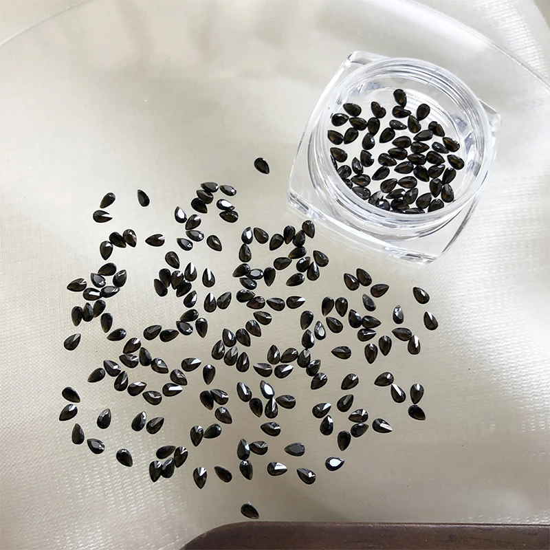 Hot Sale 50pcs Teardrop Shape Mini Flat Bottom Nail Art Accessories Super Flash Mixed Crystal Rhinestone Nail Art Accessories
