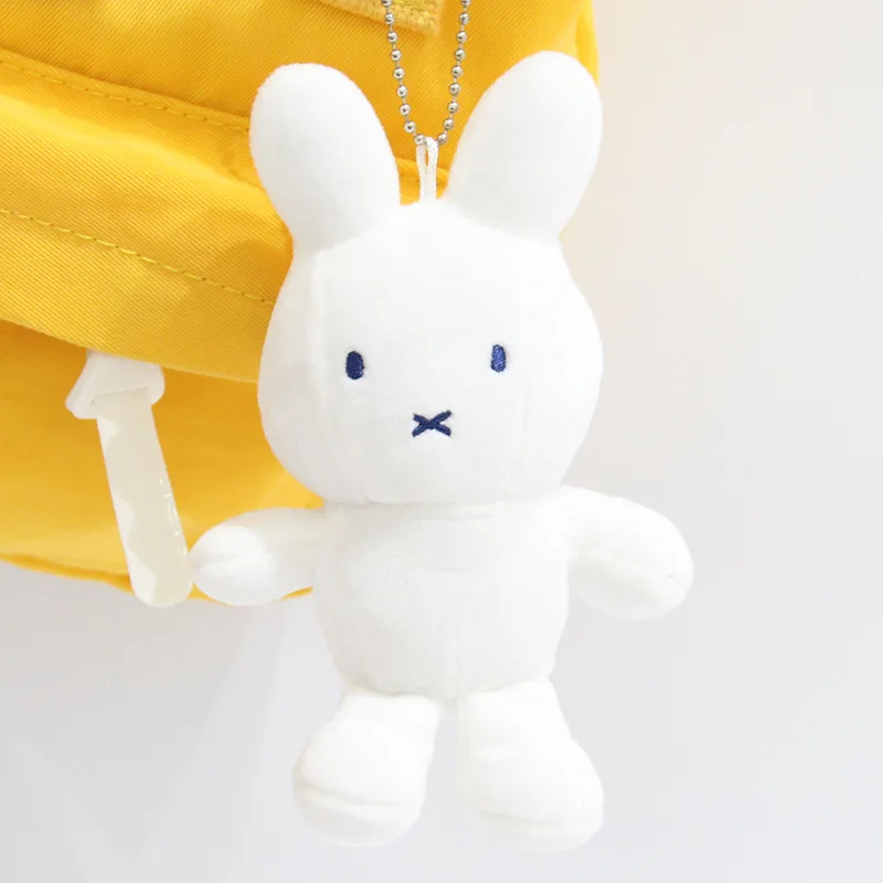 Miffy Plush Keychains Kawaii Little Bunny Keyring Backpack Hanging Pendant Cute Phone Charms Cartoon Gifts