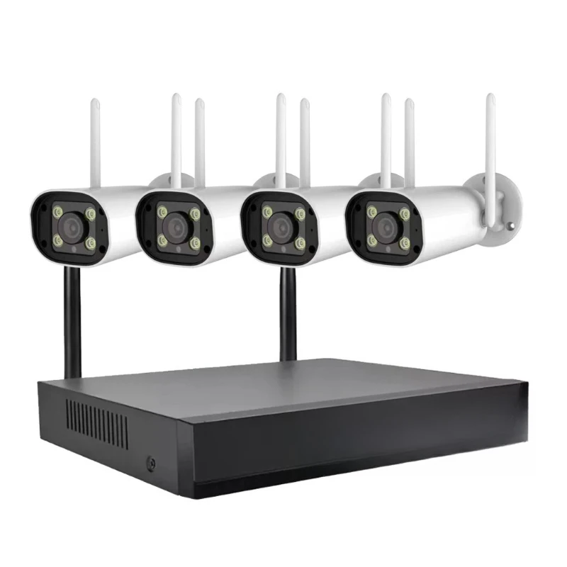 

High definition network set 4 channel 8 channel wireless set monitoring