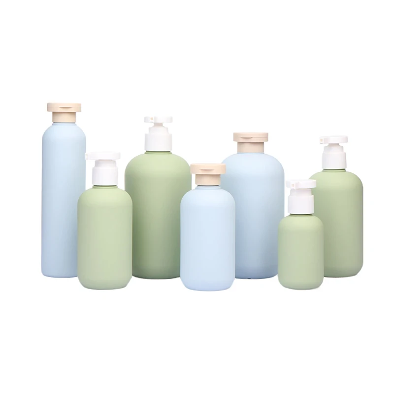 200ML-500ML Avocado Plastic Shampoo Shower Gel Foaming Soap Dispensers Refillable Bottles Flip Cover/Pump Lotion Bottles