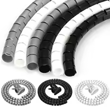 Black Cable Wire Protector – Flexible Organizer Tube