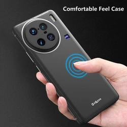 Porcelain Case For Vivo X90 Pro Plus Case Comfortable Touch Phone Cover For Vivo X90Pro+ Funda Luxury Soft Silicone Bumper Capa