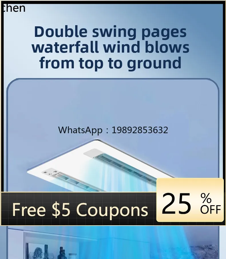 

ZZ Liangba Embedded APP Zhilian Lighting 2-in-1 Electric Fan Integrated Ceiling Ventilation Air Cooler