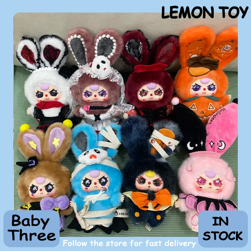 

Genuine Baby Three Hallaween Castle Adventure Series Blind Box Pendant Cute Doll Figures Toy Surprise Birthday Halloween Gift