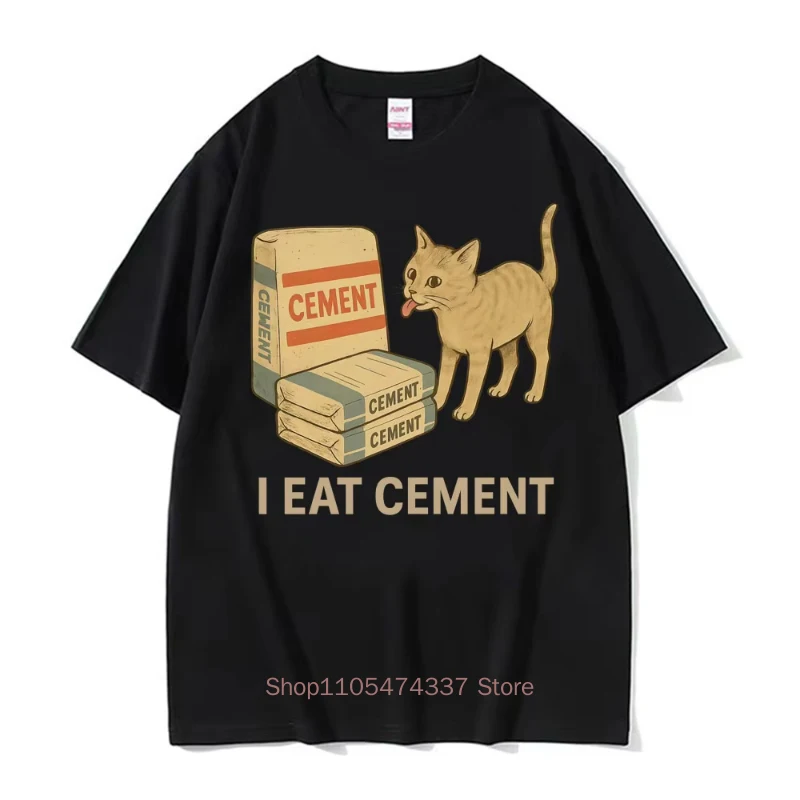 Ich esse Lötmittel – Lustiges Katzen-Meme-T-Shirt für Herren und Damen – Modische Freizeit-T-Shirts aus hochwertiger Baumwolle für den Sommer – Detail 26