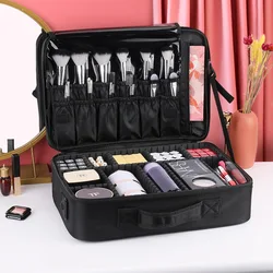 Large Oxford Cosmetic Organizer Bag Removable Compartment Tool Box Makeup Artist Follow Makeup Make-up Box