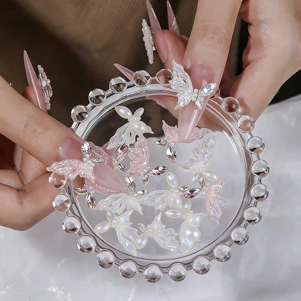 

Декор для маникюра: роскошные 3D-украшения для ногтей в виде бабочек с эффектом ледяных кристаллов и стразами «лошадиный глаз»